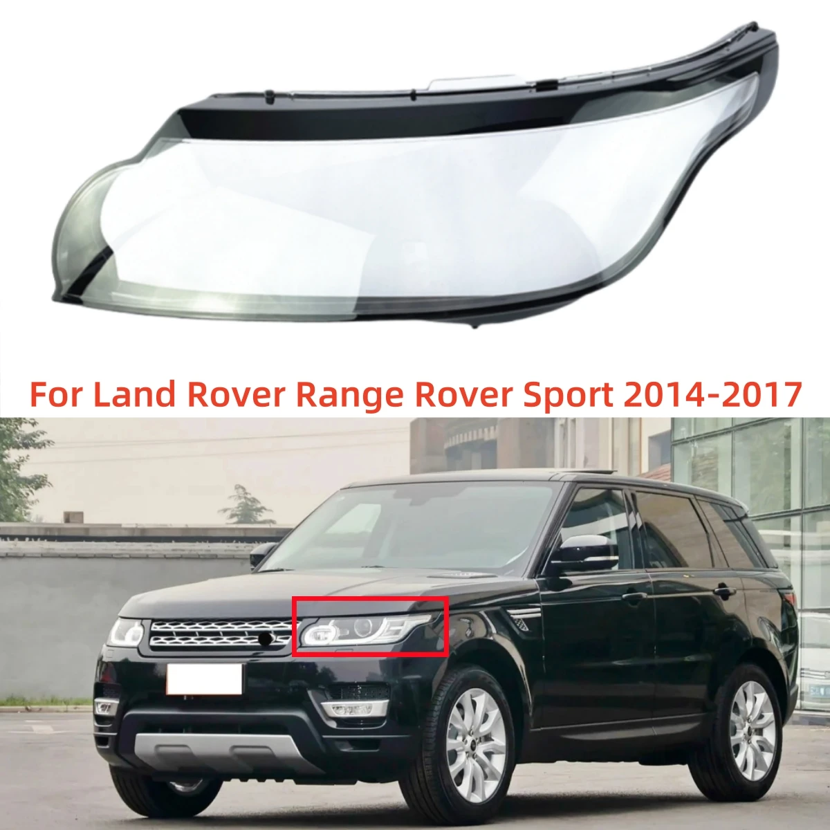 

For Land Rover Range Rover Sport 2014 2015 2016 2017 Automotive Accessories Front Headlight Shell Cover