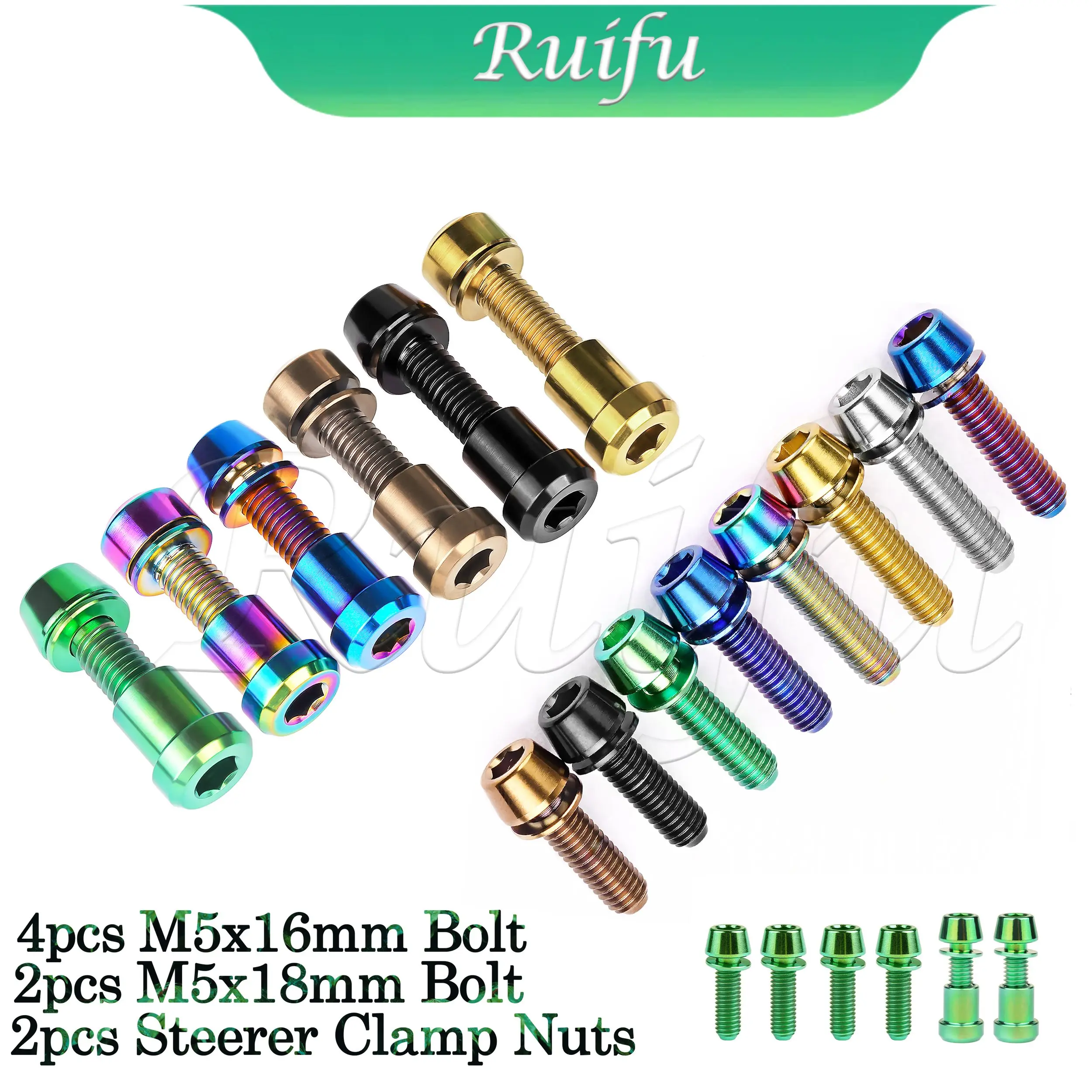 

Ruifu Titanium Bolts M5x16 18mm Screw for 3T ARX LTD Mountain/Road Bike Upgrade Kit