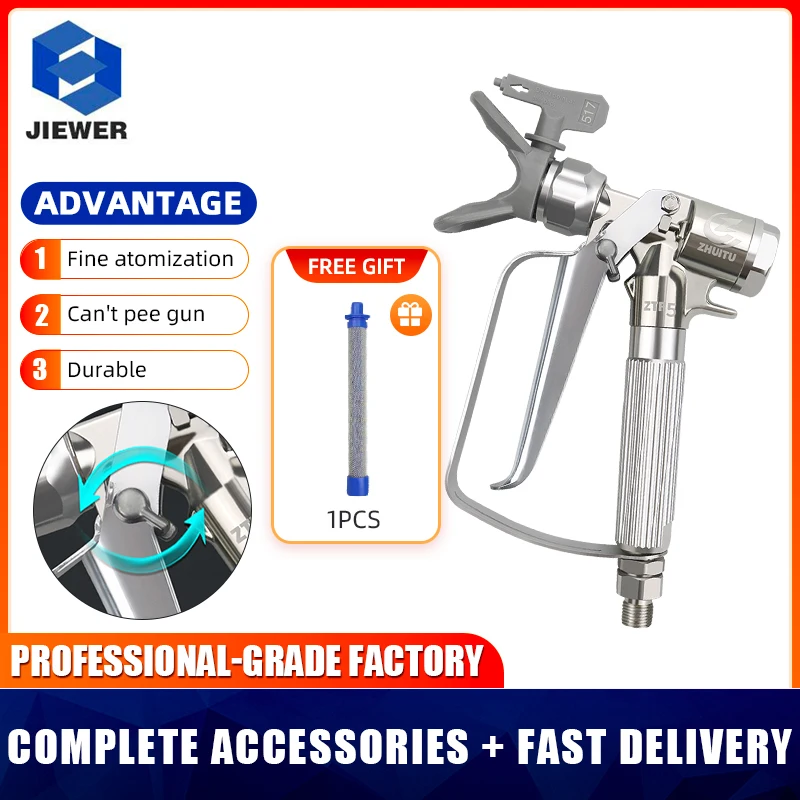 5000PSI High Pressure Airless Spray Gun With 517 Spray Tip & Nozzle Guard Pump Sprayer And Airless Spraying Machine