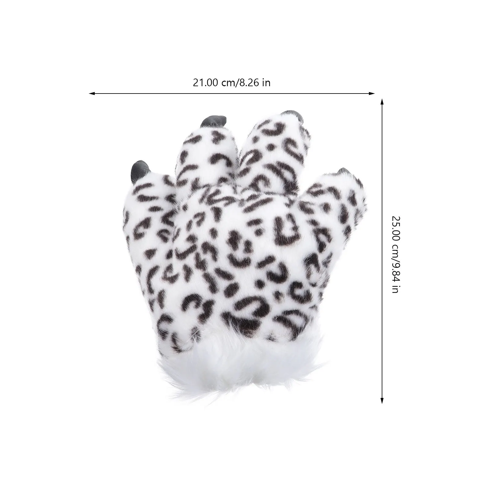 

1Pair Snow Gloves Thick Warm Soft Animal Paw Gloves for Winter Cold Weather Cosplay Party Carnival