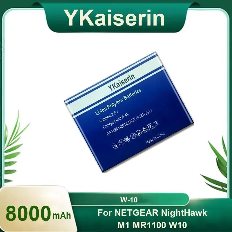

Аккумулятор YKaiserin W-10 8000 мАч для NETGEAR NightHawk M1 MR1100 W10, новый аккумулятор + трек-код, гарантия 2 года