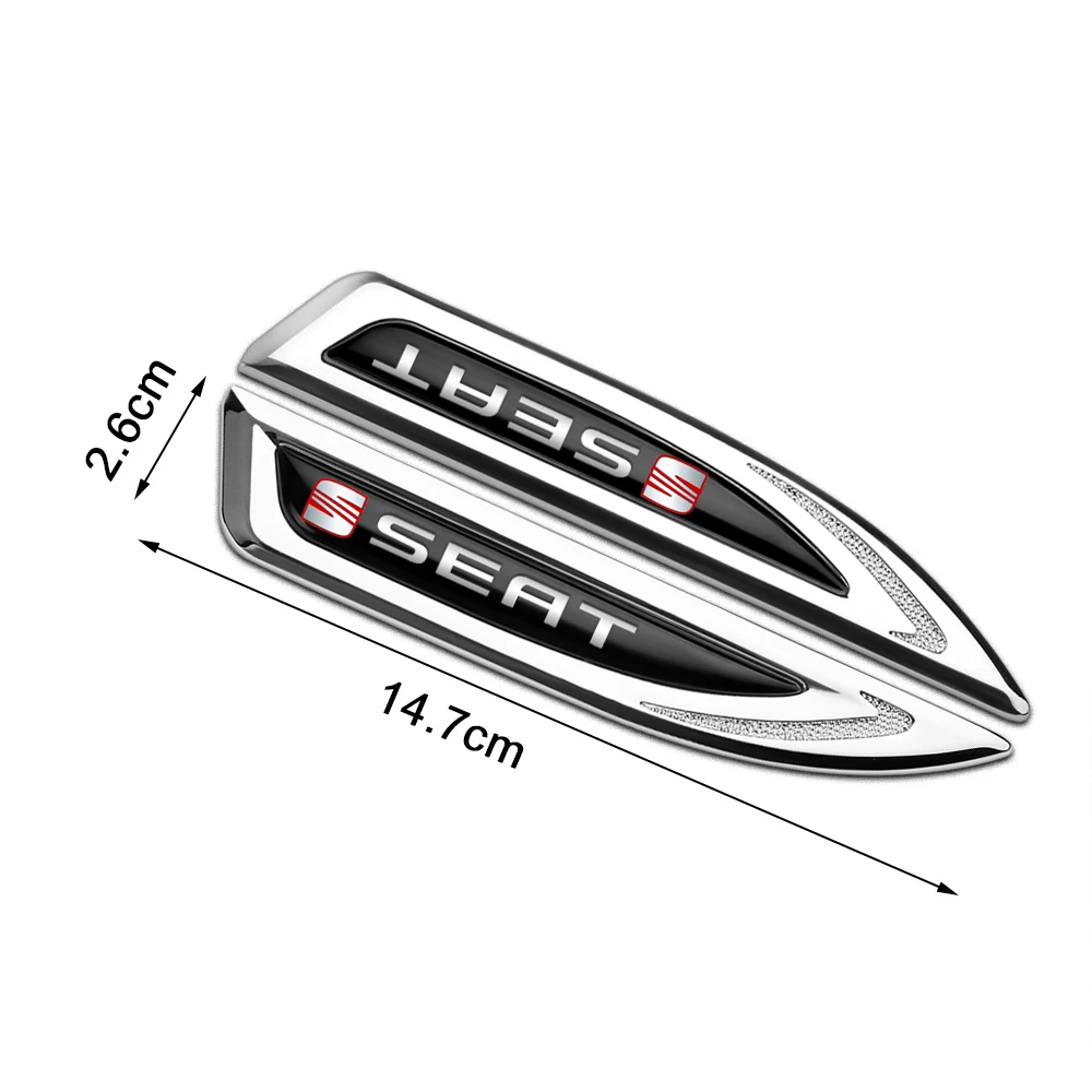 3D Metal Car Side Fender Emblem Stickers Auto Decoration Badge For Seat Cupra FR Racing Ibiza Leon Ateca Exeo Altea Formentor