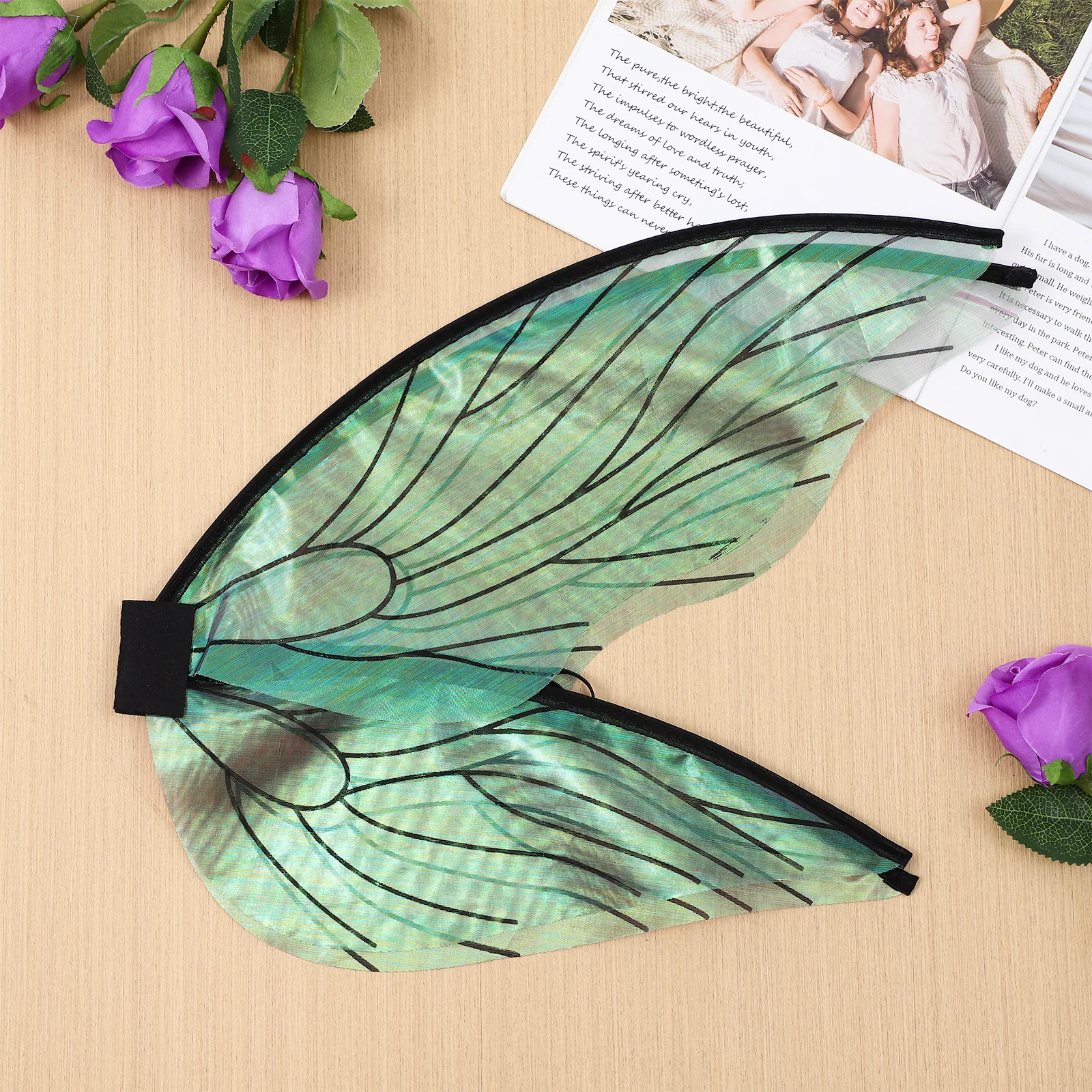 

2Pcs Fairy Wings Elegant Lightweight Cosplay Costume Accessory for Adults Butterfly Wing Party Performance Dress Up Event