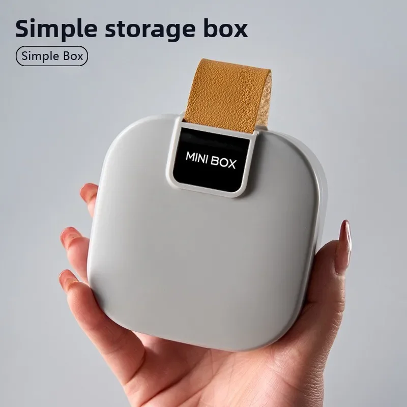Portable StorageBox Data Cable Charger Multifunctional Mini StorageBox Bluetooth Earphones Miscellaneous Items Small Sorting Box