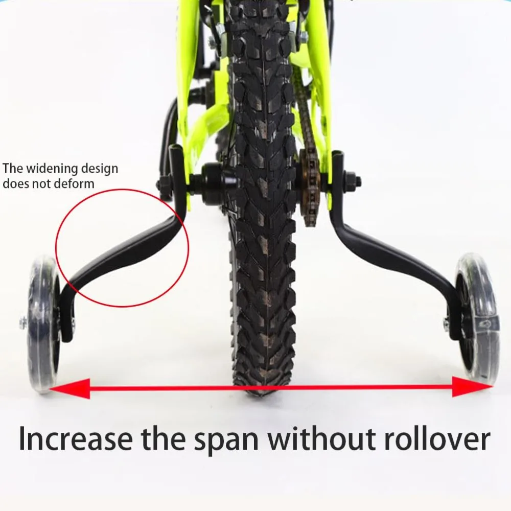 

Пара металлических и пластиковых тренировочных колес с инструментами для установки, бесшумные, прочные, для велосипедов 12/14/16/18/20 дюймов