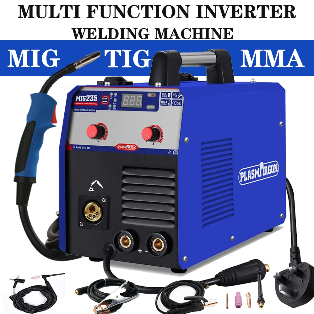 

Semi-automatic Welding Machine without gas Welding Metal 3 in 1 MIG/LIFT TIG /STICK 220V IGBT CO2 Synergy MIG Inverter Machine