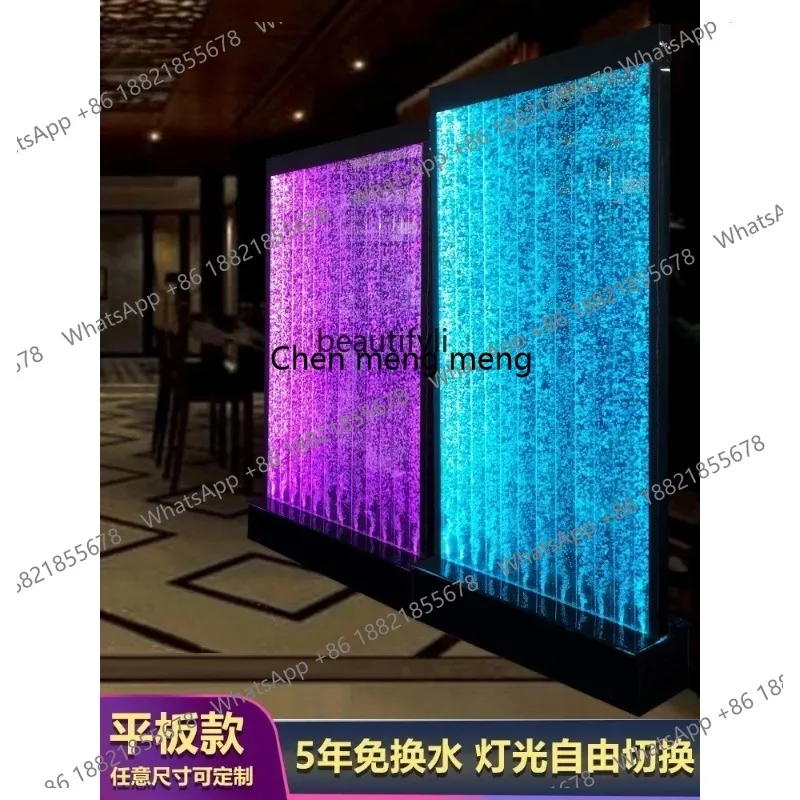 

LHY26ss Декоративные водные фонтаны с безупречной отделкой, стеклянные панели для винных шкафов, креативные водные завесы, разделители пространства с эффектом текущей воды