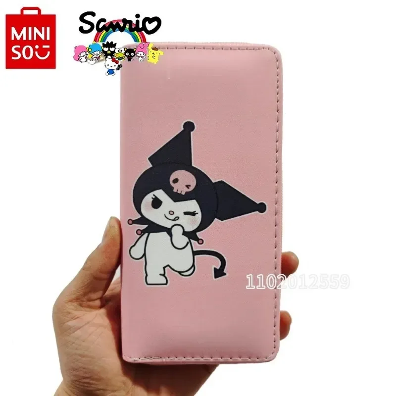 Sanrio Kuromi New Style Girls Wallet Cartoon Long Wallet Multi-card Slot Fashion Girls Coin Purse Large Capacity High Quality