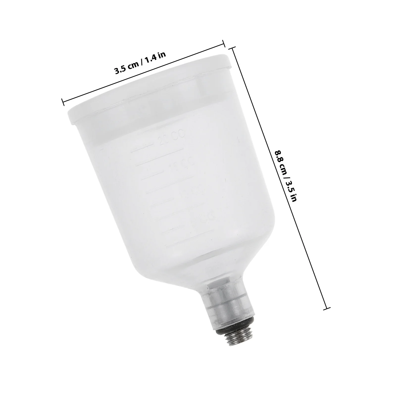 2 قطعة زجاجات الطلاء البخاخة القابلة للفك عالية المتانة استبدال أكواب الطلاء إعادة الملء البخاخة الصباغ أصحاب لسيارة الدراجة