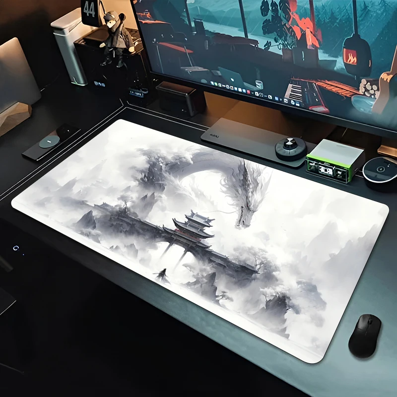 Mousepad Computer Game Mouse Pad Gaming Accessories Non-Slip Printing Deskmat Keyboard Pad Carpet Anime Large D-Dragons Mousepad