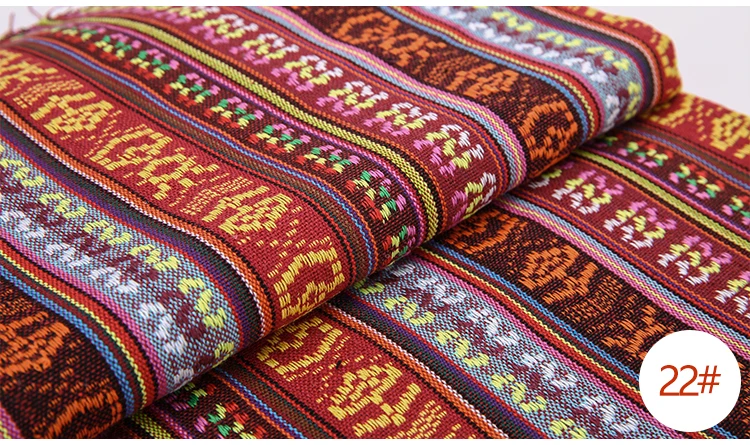 Teramila Baumwoll-Leinen-Stoff im Ethno-Stil für Hotel- und Bar-Tischdecken, Kissen, Sofabezüge, Textil-Patchwork, Vorhänge und Dekorationsmaterialien – Detail 14