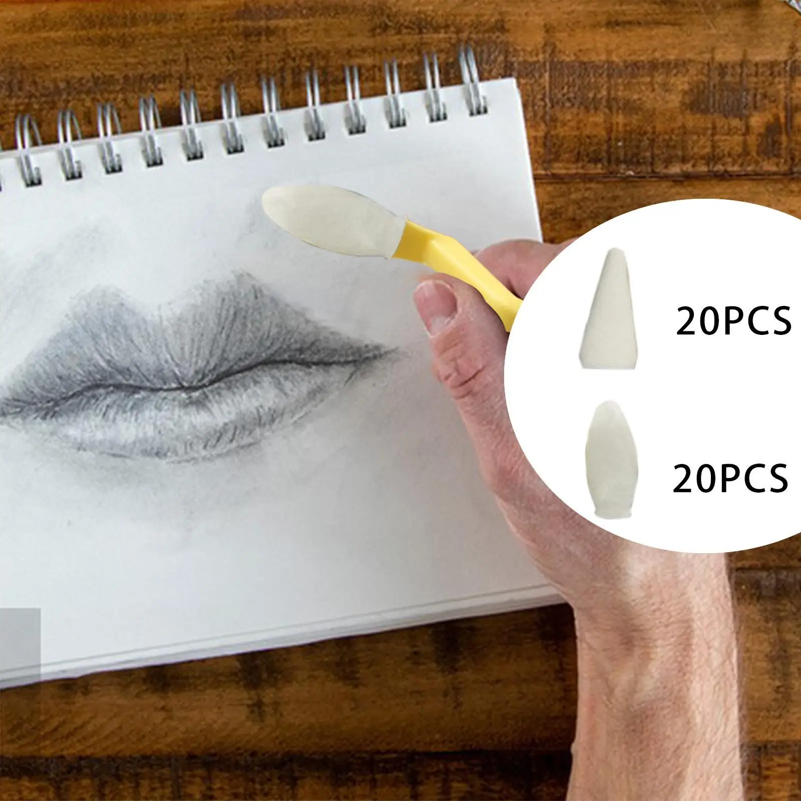 40x Blending Sponge Pen Head Graffiti Sketch Pen Sponge for Highlighting