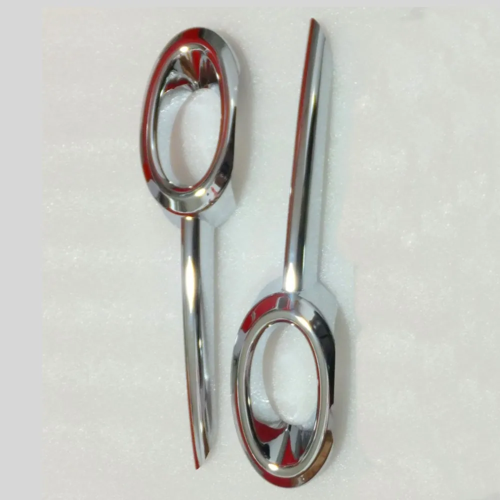 

Car Front Fog Lamp Trim Strip ABS Plating Front Fog Lamp Frame Compatible For HONDA VEZEL HRV HR-V 2014-2018, 1 Pair