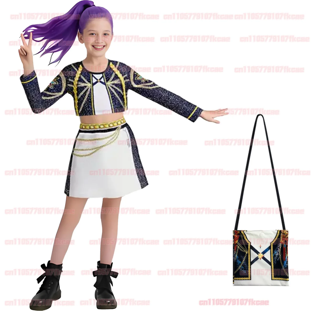 Kostium Cosplay Anime Kids HUNTR/X KPOP Demon Hunters Zoey Rumi Mira