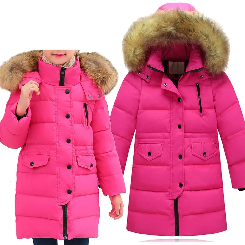 

2024 Children Made of Feather Winter Duck Down Jacket for Girls clothing Boys Parka Child hooded Coat baby Clothes Kids Outwear