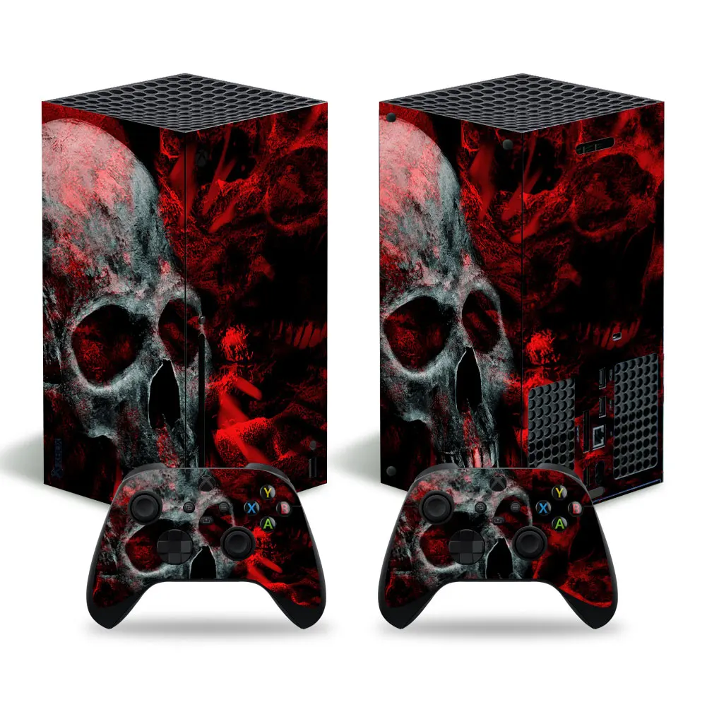 

Skull design Skin Sticker Decal Cover for Xbox Series X Console and 2 Controllers Xbox Series X Skin Sticker Vinyl