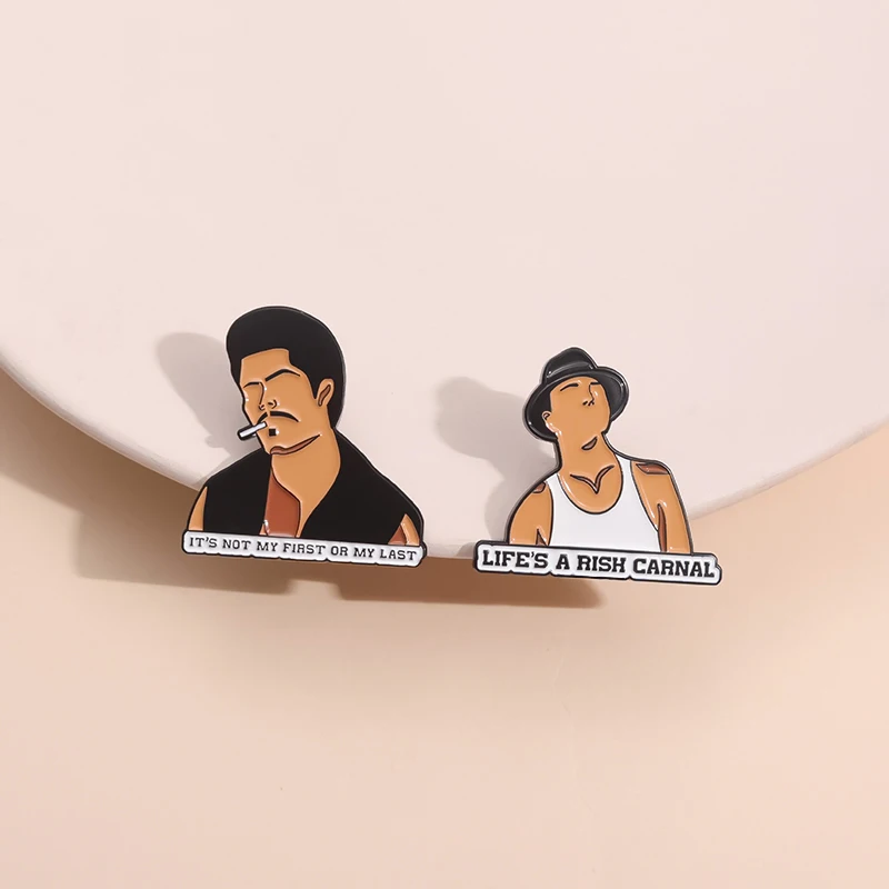 2-5pcs/set Anime Cartoon Collection Enamel Pins Funny Comics Animation Character Brooches Lapel Badge Jewelry Gifts For Friends