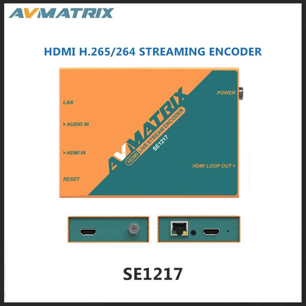 Imagem -06 - Avmatrix-fluindo o Codificador Córrego Codifica o Protocolo Switcher Video Imagem Invertida do Espelho H265 264 Se1117 Se1217 Se1217