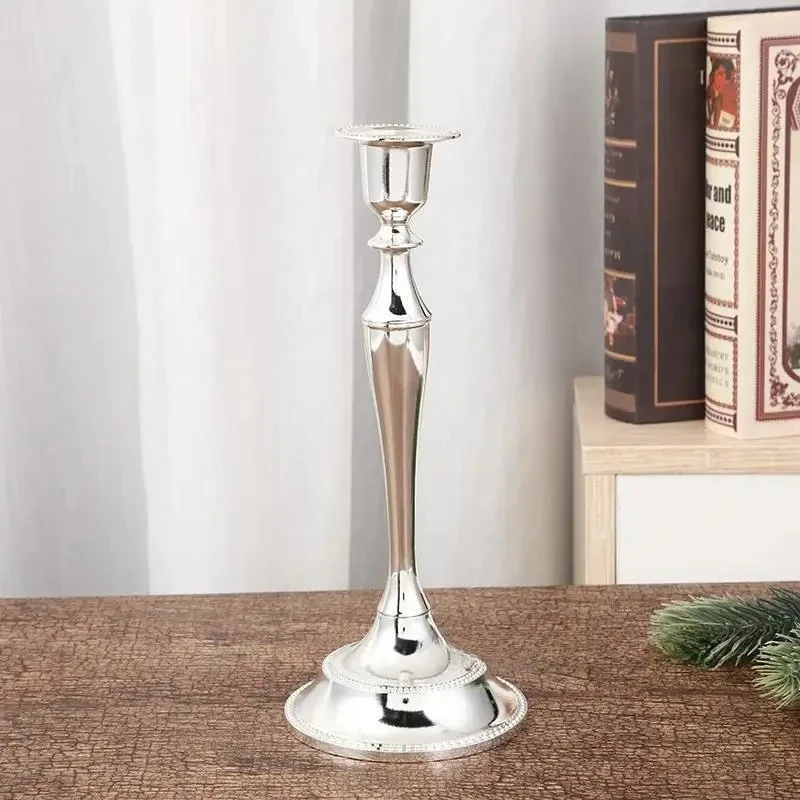 Taper Candle Holder Metal Candle Holder Gold Silver Candlestick for Wedding Formal Event Home Dinning Table Decoration