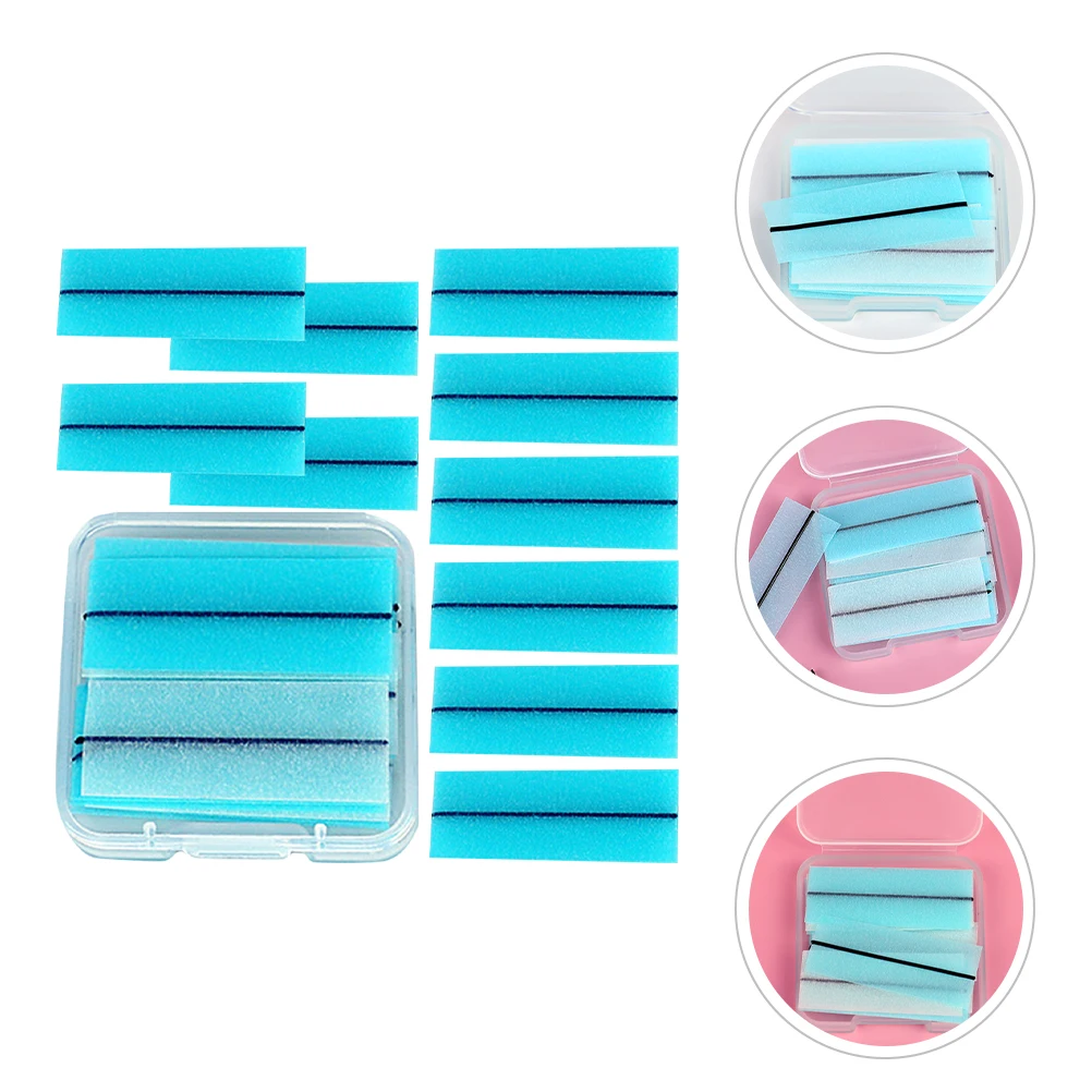 

2 Boxes Self-adhesive False Eyelash Glue Strips Tray Eyeliner Clear Sticker for Lashes
