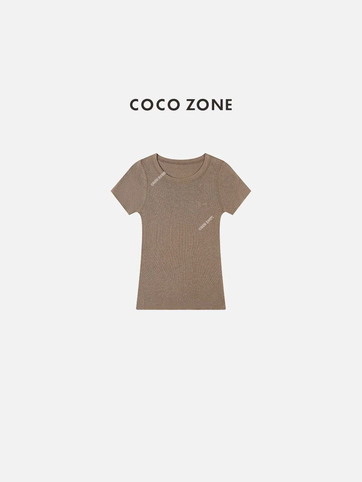 

Удобная вязаная футболка с круглым вырезом и коротким рукавом для женщин, летний топ из смеси полиэстера и шерсти для повседневной носки