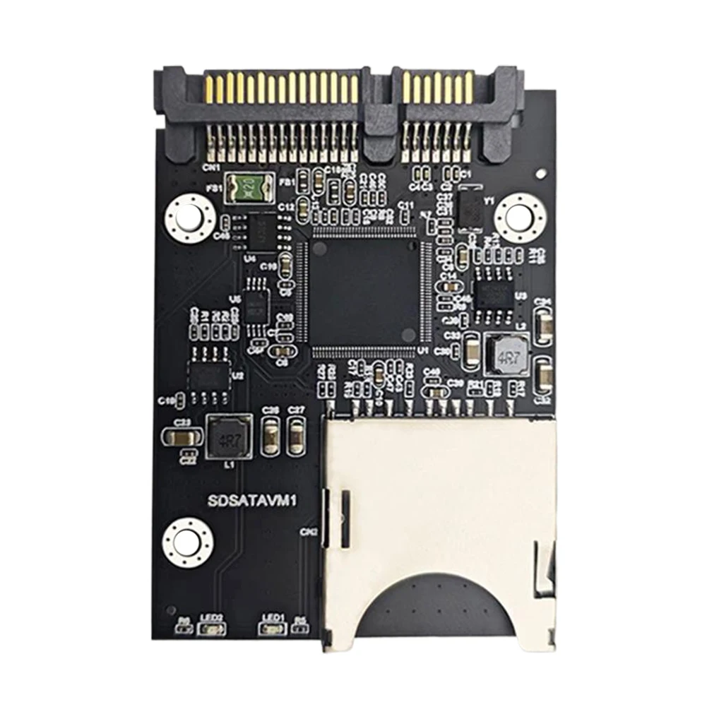 محول SD إلى SATA SSD مع بطاقة محول الضميمة لملحقات SATA SSD مقاس 2.5 بوصة