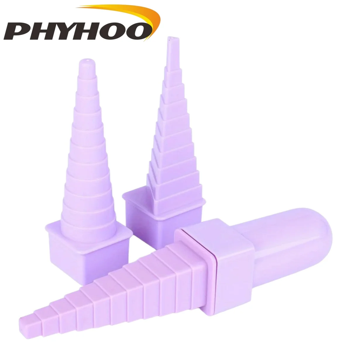 PHYHOO DIY Jewelry Wire Wrapping Craft Tools Kit Square Round Triangle Molds with Plastic Handles for Crafting Unique Shapes