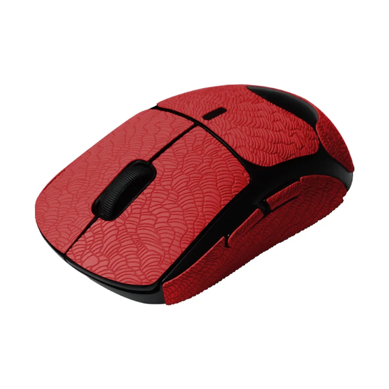 TALONGAMES-Mouse Grip Tape para Logitech Gpro Wireless, Absorção de Suor Palm, Lado Tudo Incluído, Fita Antiderrapante, Vermelho