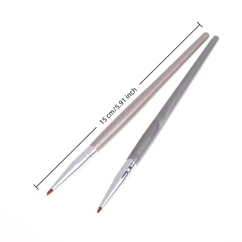 1/2Pcs Ultra Fine Eyeliner Brush Angled Bent Tip Detail Eye Liner Brush Under The Eyes Place Precise Detail Concealer Brush