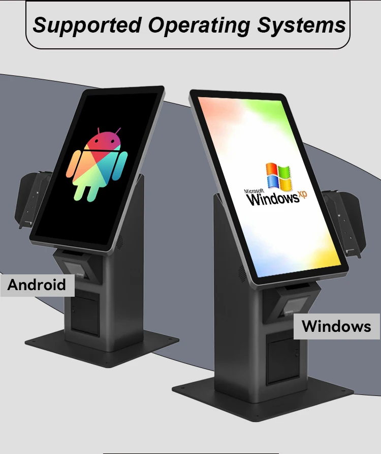Machineservice Betaling Zelfbedieningskiosk Restaurants POS-terminal Bestelkiosk Slimme digitale voedselaluminiumkiosk