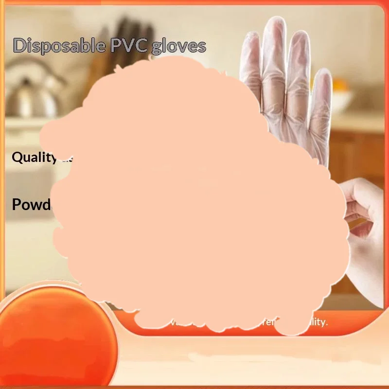 100/200Pcs Disposable PVC Gloves Powder Free Reliable Quality Kitchen Cooking Cleaning Food Handling
