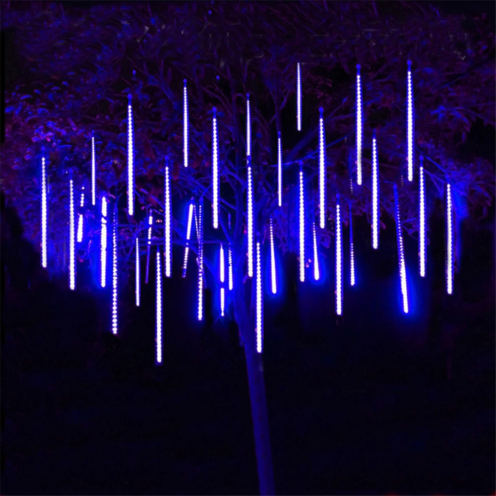 Meteor Shower Lamp Tube LED String Lamp Fairy Lamp Outdoor Christmas New Year Garden Wedding Tree Party Decoration