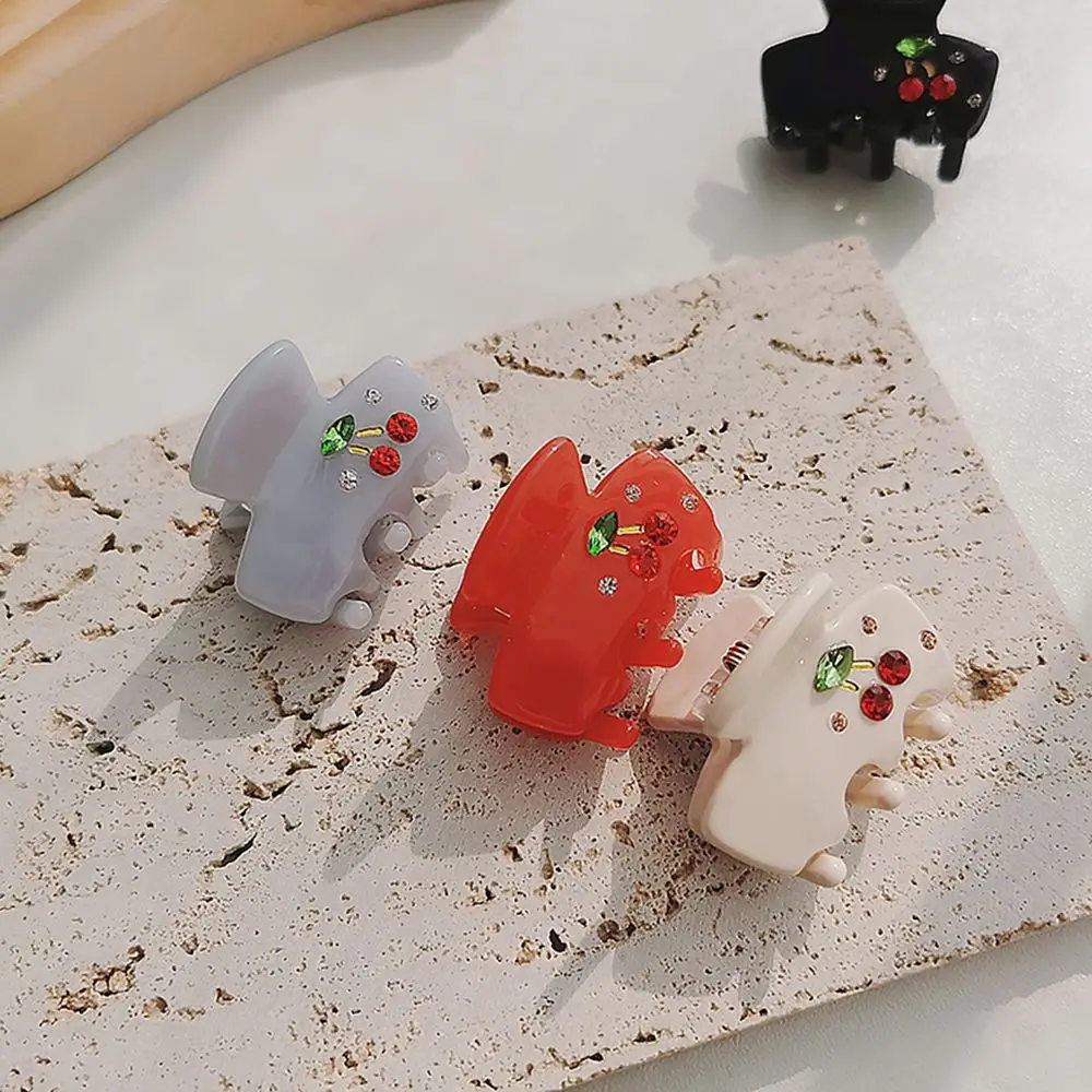 

Vintage Korean Acrylic Hair Accessories Headwear Hair Claws Women Hairpin Cherry Hair Clip