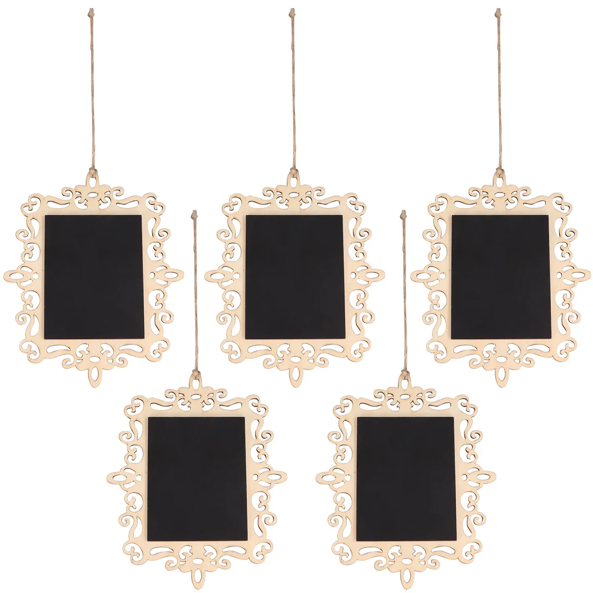 5 قطع سبورة خشبية صغيرة معلقة سبورة رسائل زخرفية للمنزل هدية معلقة سبورة خشبية صغيرة