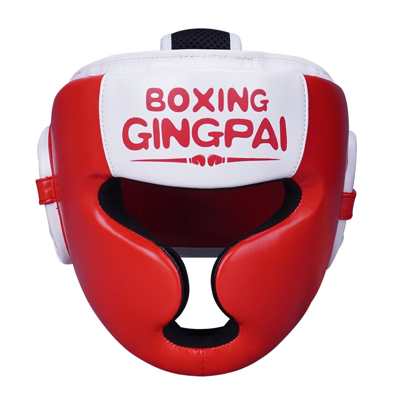 Kids Boxing Helmet MMA Sanda Muay Thai Safety Head Gear Taekwondo Full-Covered Headgear Kids Training Protective Equipment