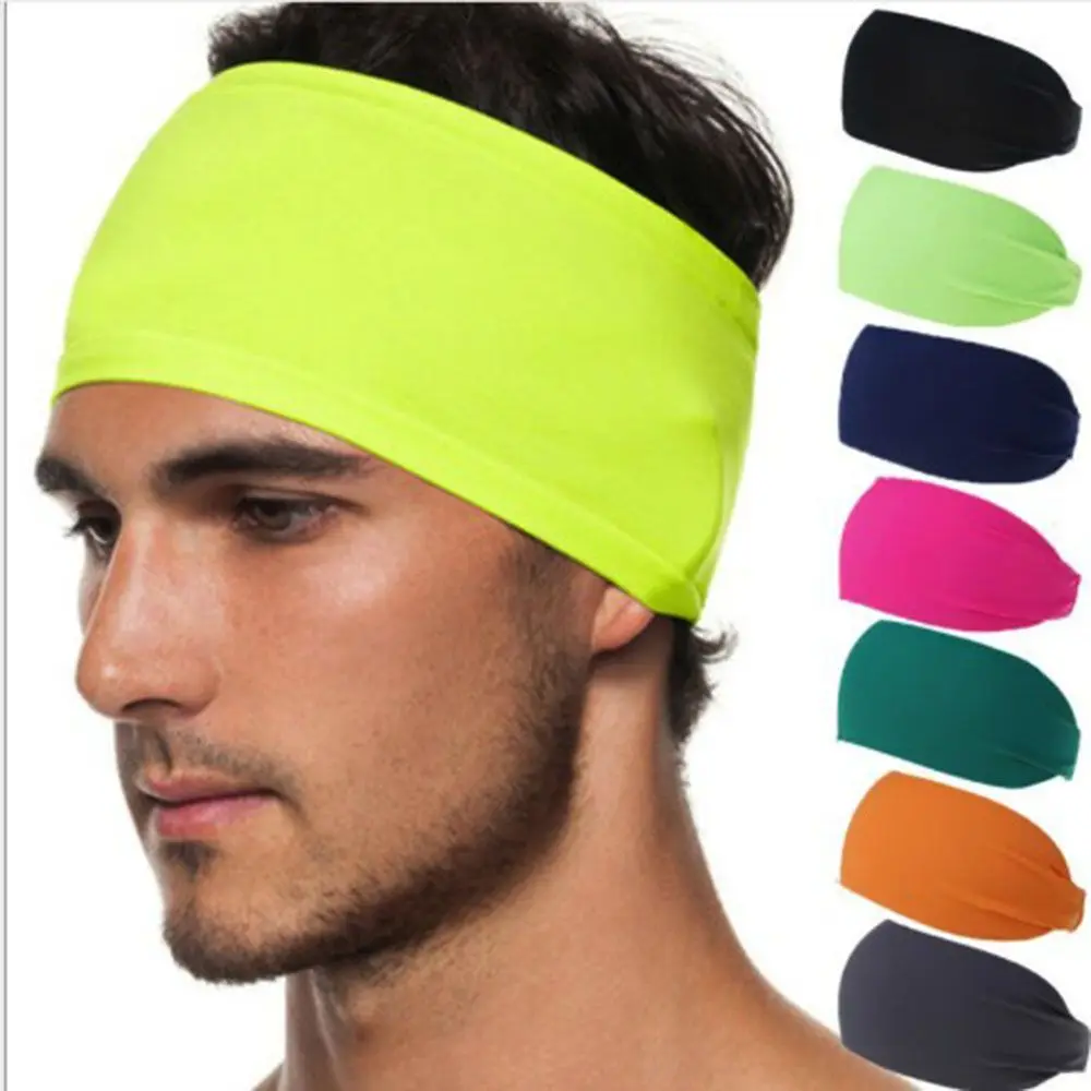 Outdoor Running Sports Safety Accessories Cycling Head Band Yoga Hair Bands Sport Sweat Headband Athlete Sweatband