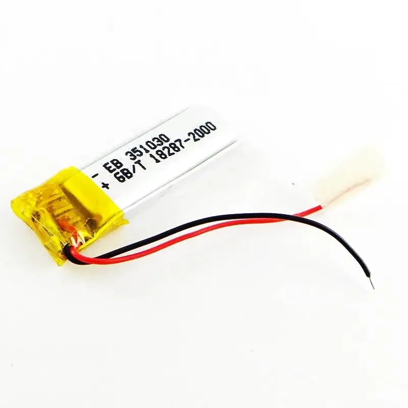 

New 3.7V 351030301030 60mah MP4 MP5 Brown Speaker Bluetooth Battery Recorder Rechargeable Li-ion Cell Good A
