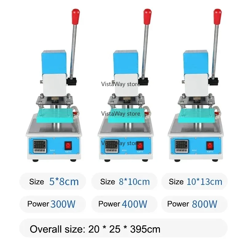 New 220V10*13CM Hot Press Machine Stamping Machine T851 Leather Die Cutting Branding Machine