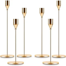 3Pcs/set Candle Holder Taper Candle Holders LED Tea Light Candlestick for Home Decor Christmas Wedding Dinning  Anniversary