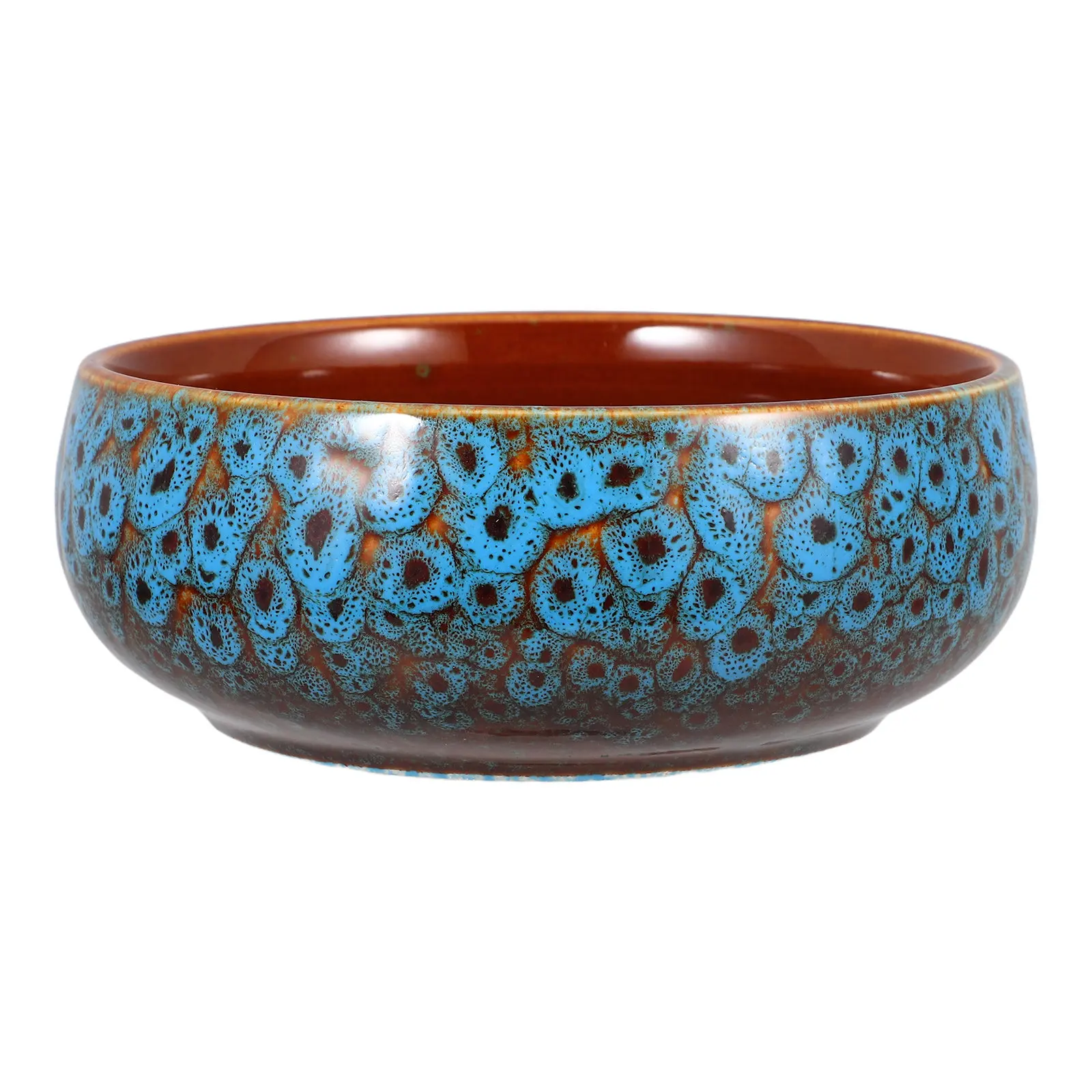 

Ceramic Lotus Bowl Planter No Drainage Hole Water Lily Pot Hydroponic Plant Container Vintage Design Indoor Outdoor Succulent