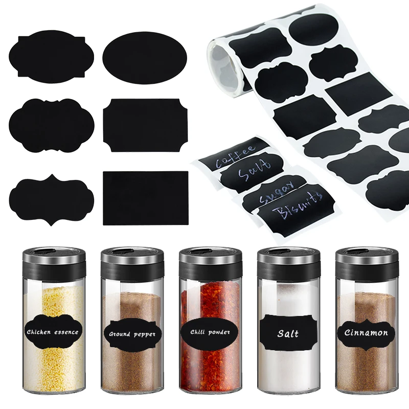 

250pcs/roll Erasable Blackboard Sticker Waterproof Chalkboard Labels for Household Kitchen Spice Stickers Home Jars Bottles Tags