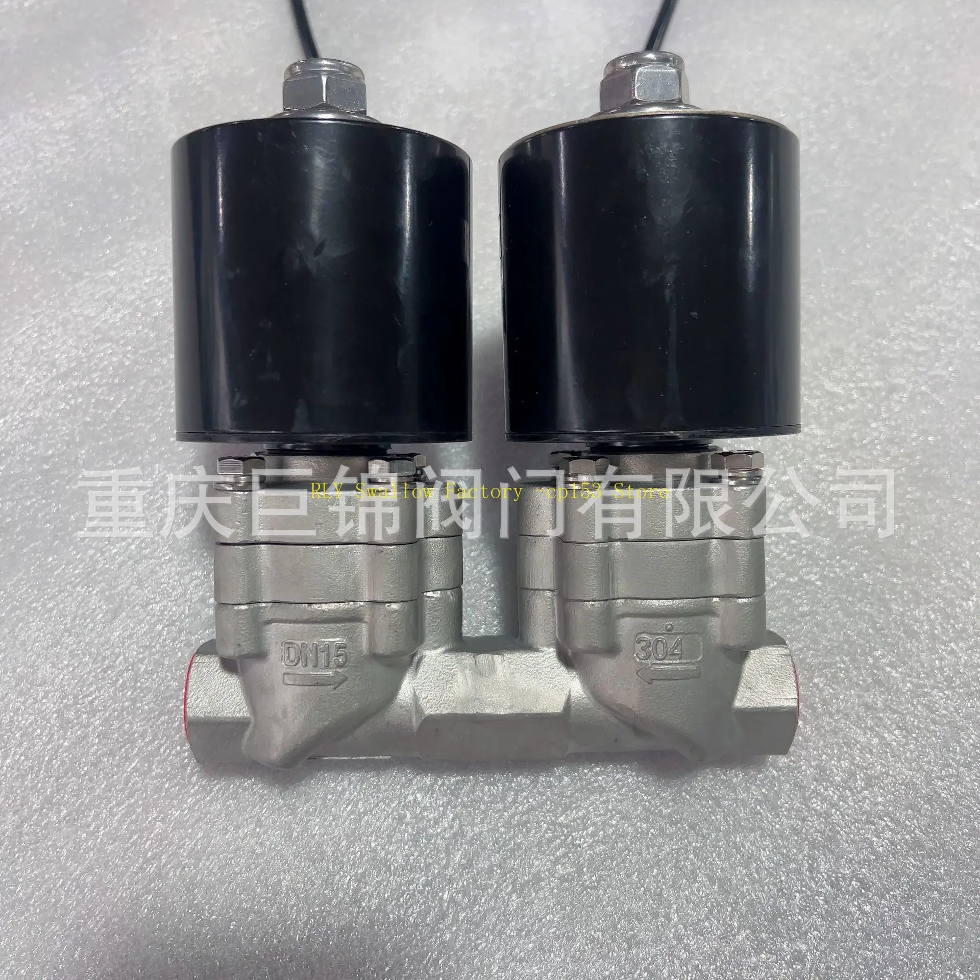 Stainless steel solenoid valve 24v water gas oil tee 30Mpa low temperature normally open and close control coil