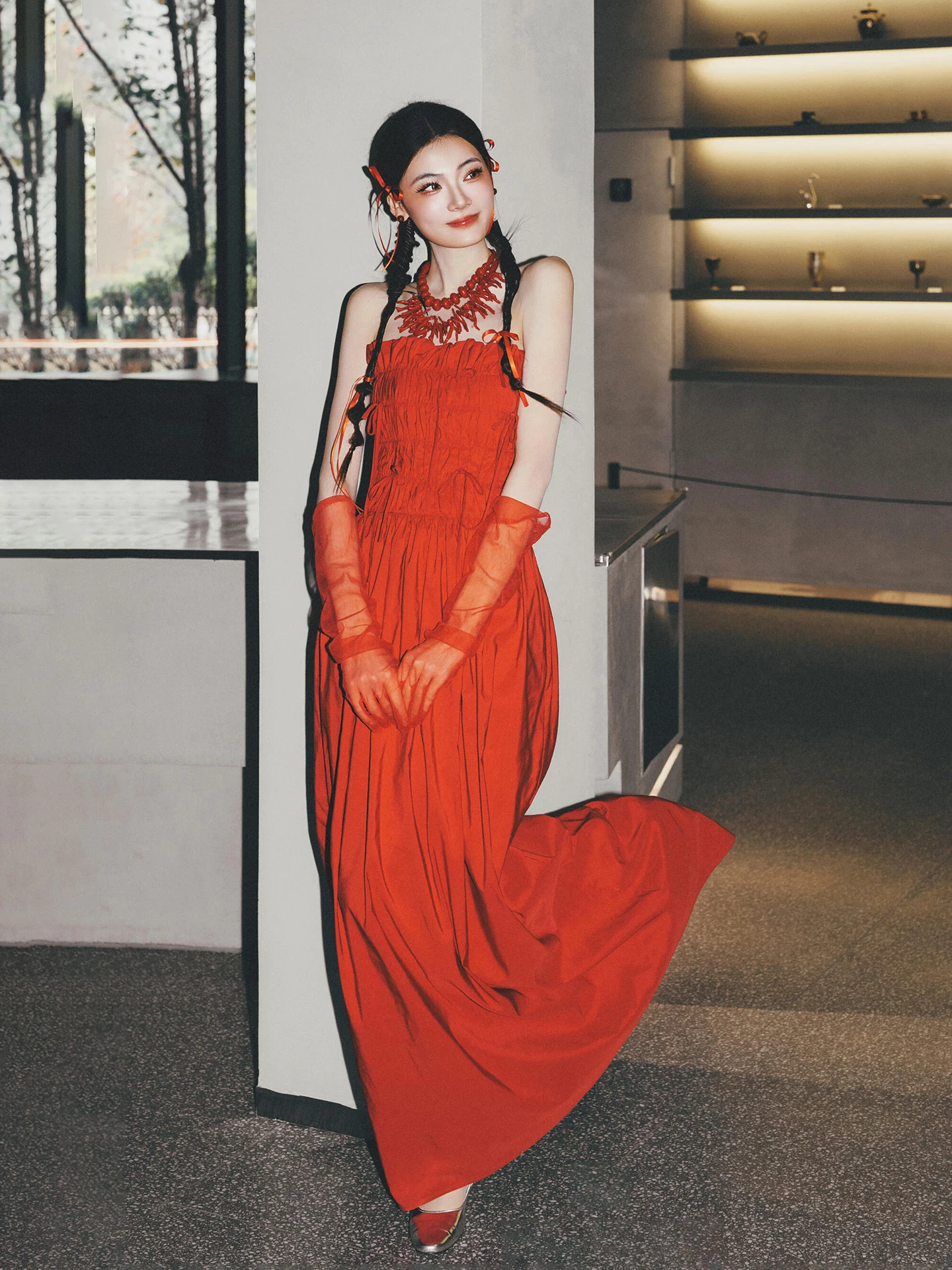 

Красное свадебное платье для торжеств, маленького размера, без бретелек, с возможностью индивидуального пошива, для помолвки, церемонии, возвращения, в китайском стиле