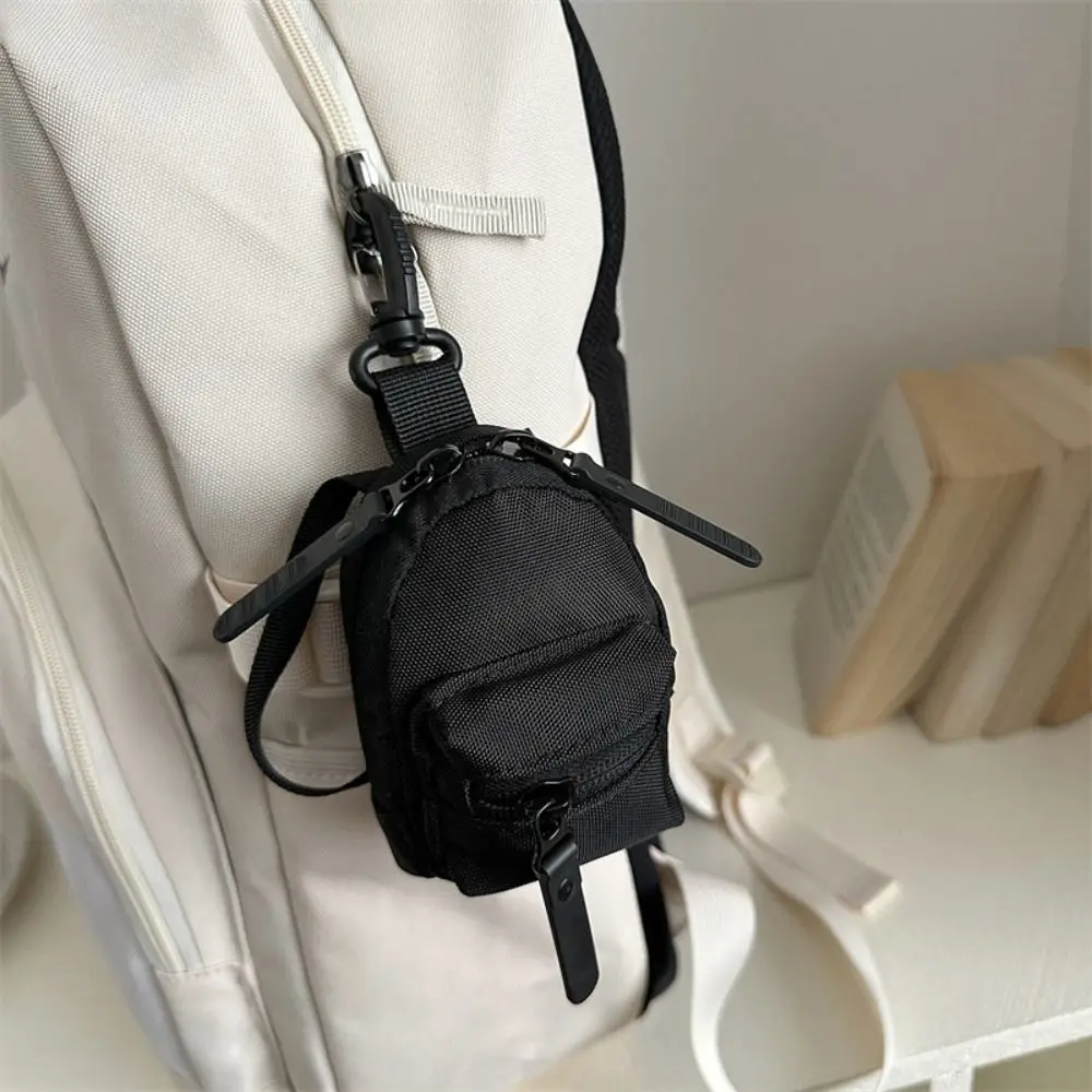 New Trend Colorful Mini Backpack Coin Purse Cute Portable Mini Canvas Wallet Casual Harajuku Canvas Coin Bag Daily
