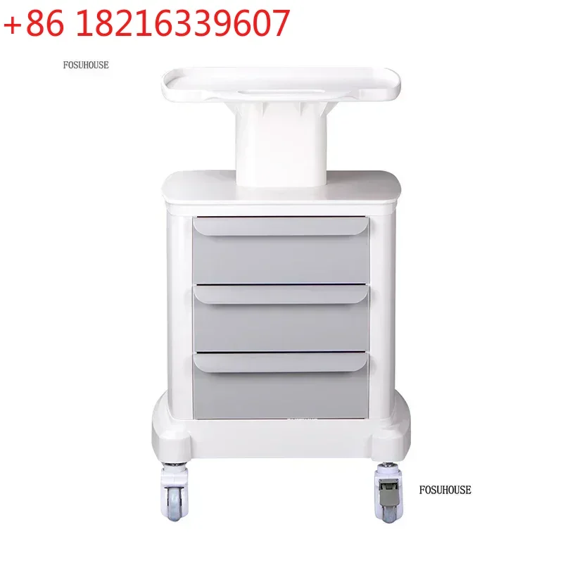 Minimalist Modern  Trolley for Medical Beauty  Trolley Portable Organizer Cart with Wheels  Equipment Furniture