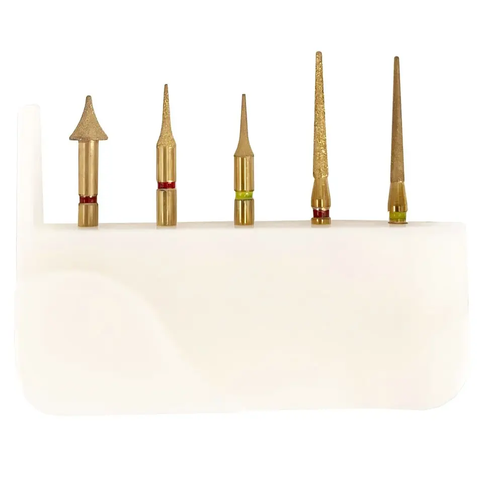 

TOBOOM IPR Diamond Bur Kit 5pcs Set for Dental Practice High Speed Handpiece Enamel Contouring Professional Ortho Tools
