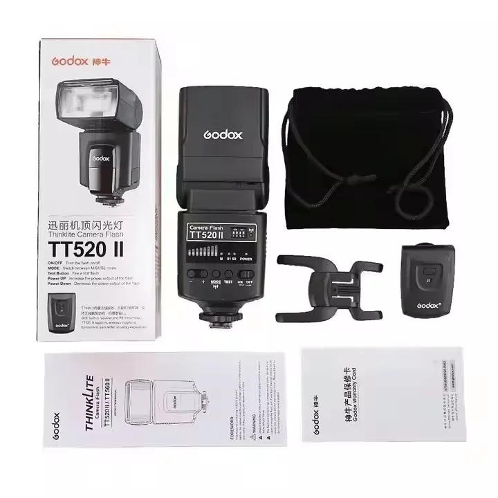 

TT520II Camera Flash Hot Shoe Flash Universal Camera Flash Lights With Trigger