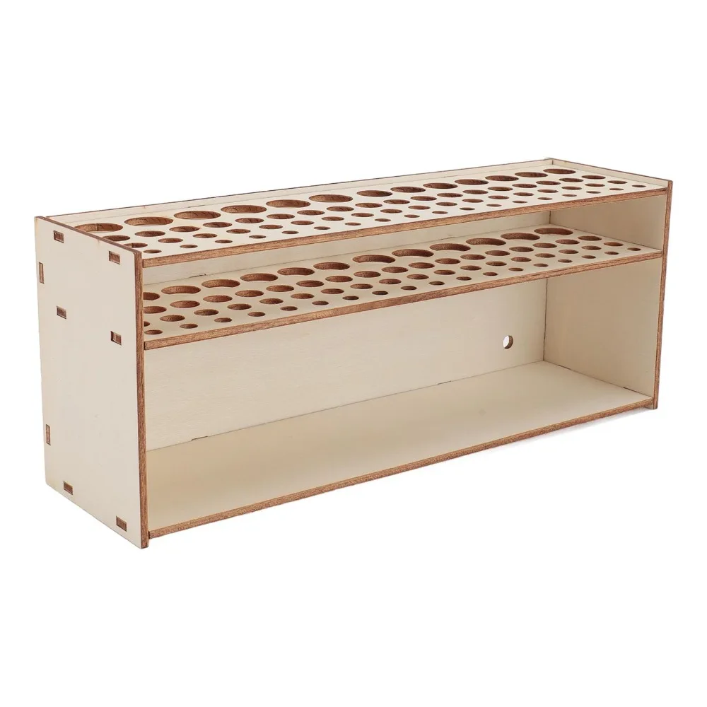 1pcs Portable 69 Holes Paintbrush Holder Wall Mountable Multipurpose Brush Stand Rack Artist Brush Organizer For Pencils Storage