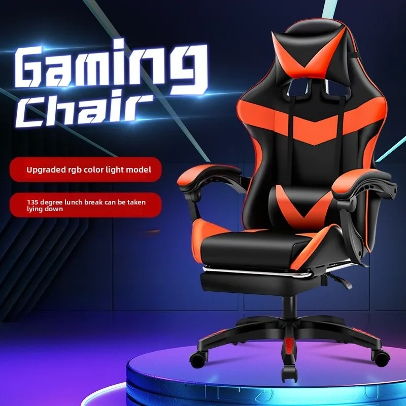 Gaming Chair Ergonomic Comfort Long Hours Use Home Office Arcade Gaming Chair Durable Support Adjustable Recline Computer Chair