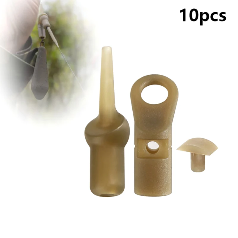

10pcs Carp Fishing Tackle Set Helicopter Rig Accessories Sleeve Lead Clip Hair Rig Fishing
